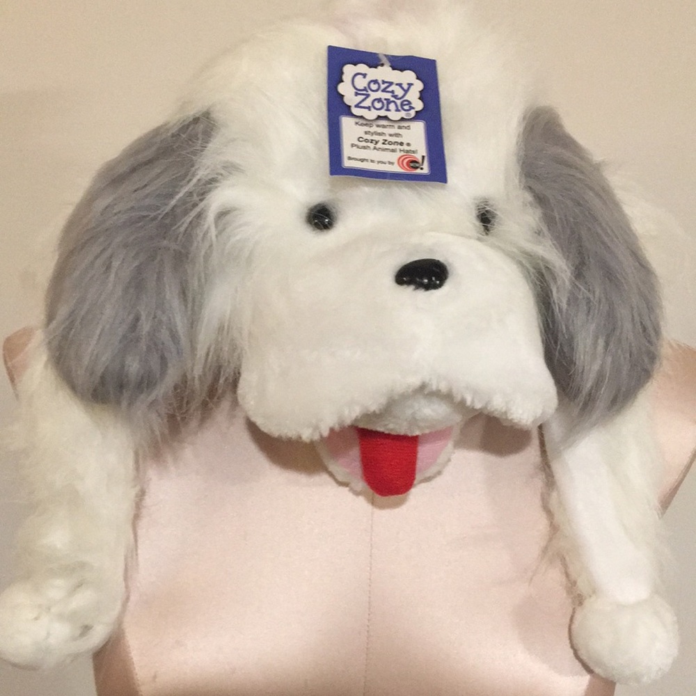 Puppy Childs Plush Hat NEW One size fits most Soft Head warmer fashion statement